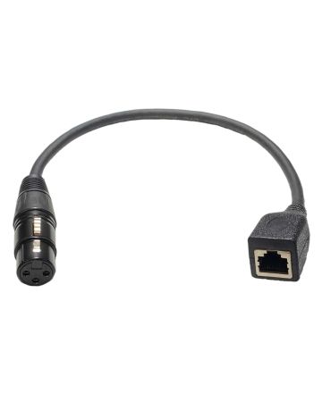 RJ45 to 3P XLR Female Adapter