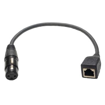 RJ45 to 3P XLR Female Adapter