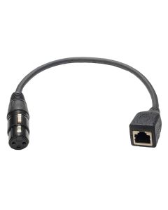 RJ45 to 3P XLR Female Adapter